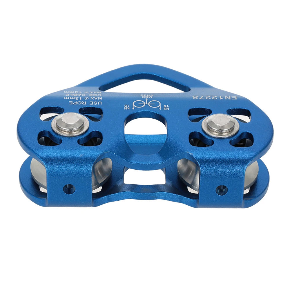 Lixada 30kN Cable Trolley Pulley with Bearing Climbing Caving Aloft Work Aloft Work Trolley Pulley