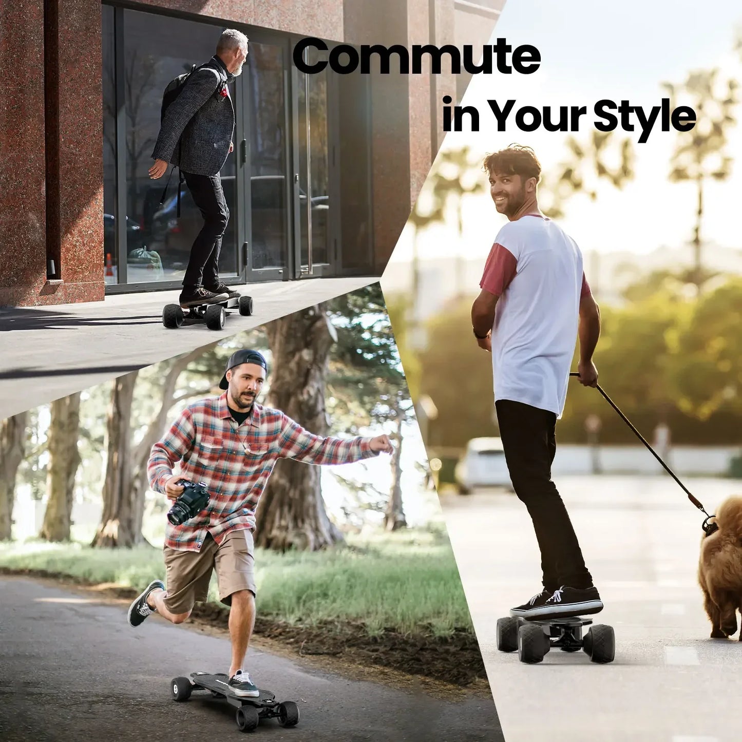 Isinwheel V8 Electric Skateboard 37V 600W Dual Motors