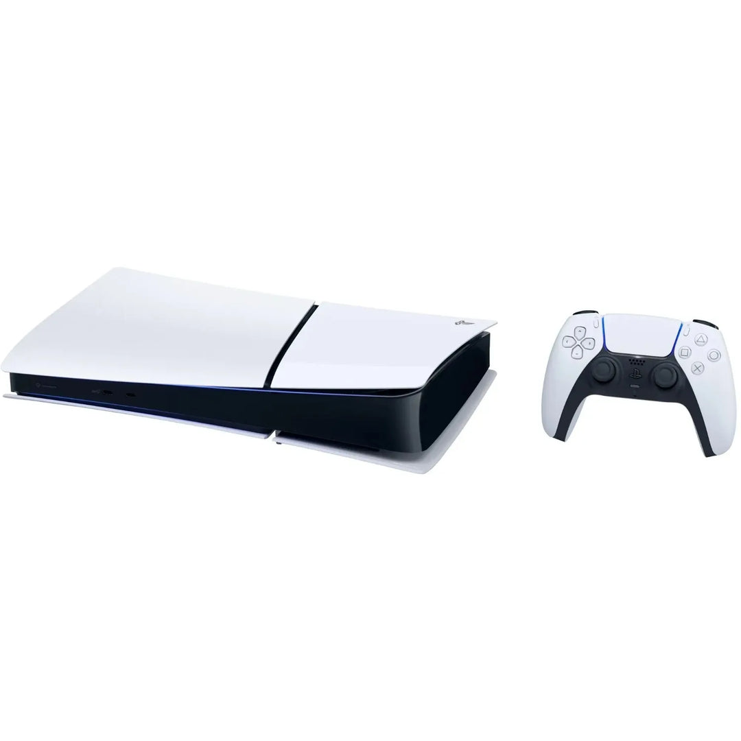 PlayStation5 Digital Edition console with controller, designed for next-gen gaming experiences.