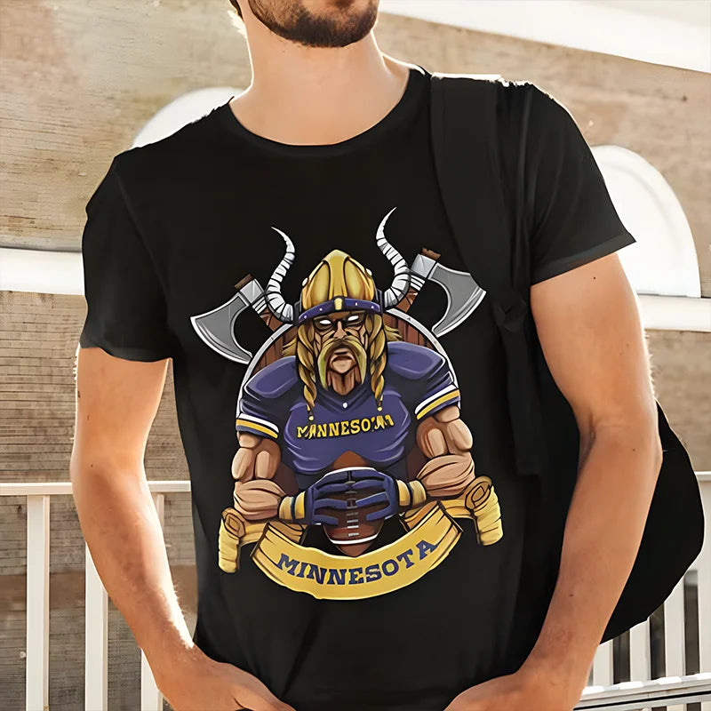 Minnesota Football Men's T-Shirt Unisex Gulf Of America Graphic Tee T Shirts Vintage Oversized Streetwear Matching Y2k Clothes
