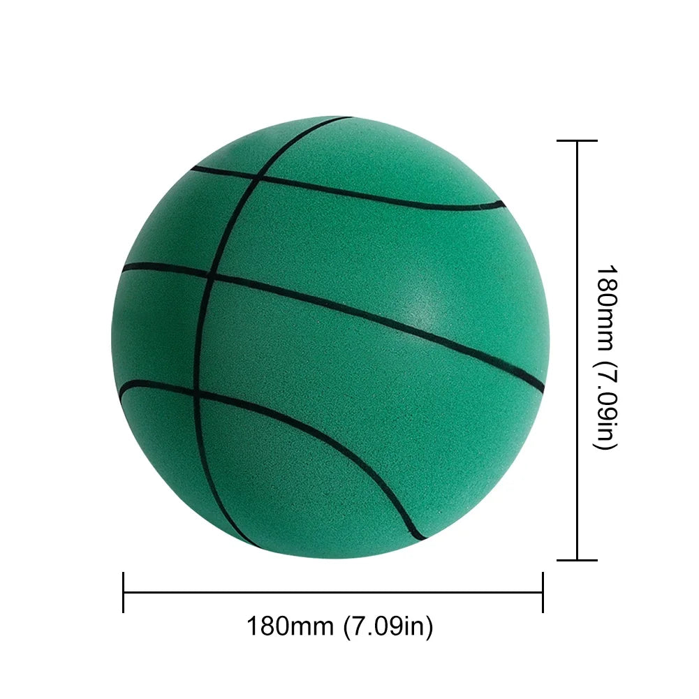 18/21/24 cm Indoor Silent Basketball And Hoop High-Resilience Bouncing Mute Ball Squeezable Sports Basketball For Indoor Sports