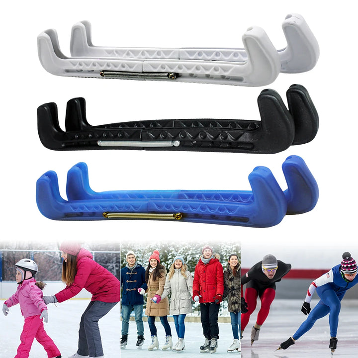 Ice Skate Blade Cover Skate Walking Blade Guard Adjustable Ice Skate Protector Covers Hockey Skate Blade Guard for Kids Adults