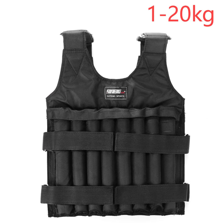 Loading Weighted Vest Adjustable Weight Training Exercise Jacket Sand Clothing Boxing Fitness Equipment (Excluding steel plates)