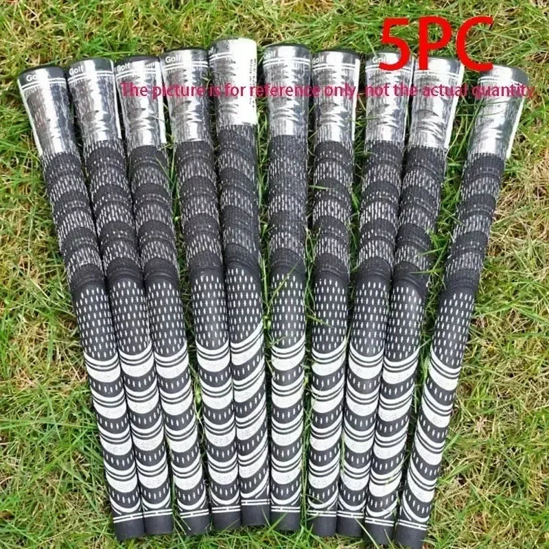 5/13 PCS Golf Putter Grips Men's Rubber Golf Grips Cotton Yarn Golf Club Grips Iron and Wood Standard/Midsize Grip Universal