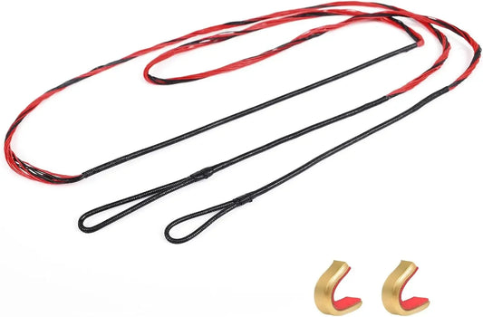 Recurve Bow String 56 62 AMO 12 14 16 Strands Brass Nocks