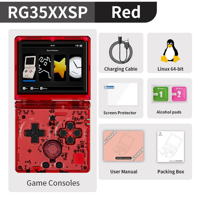 Anbernic RG35XXSP Flip Retro Handheld Console HDMI TV Out