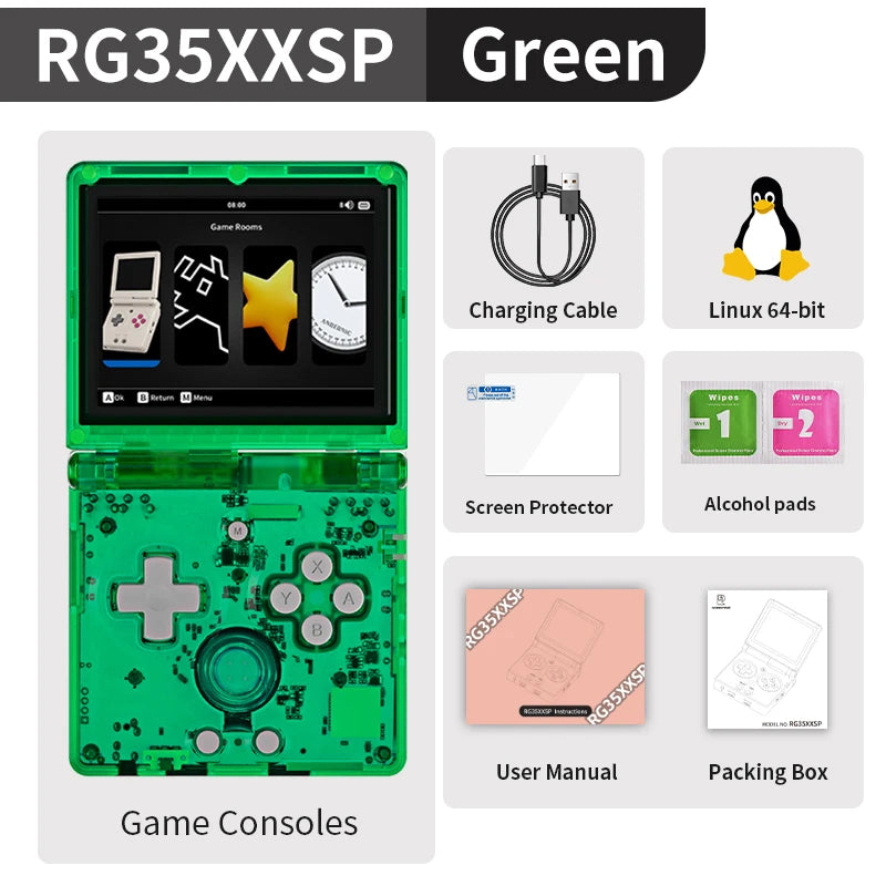 Anbernic RG35XXSP Flip Retro Handheld Console HDMI TV Out