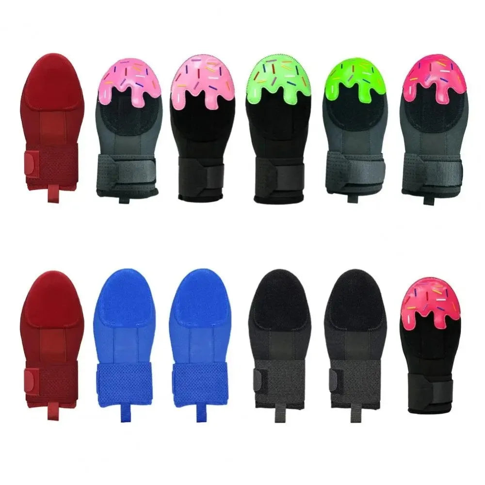 Icecream Baseball Sliding Mitt Glove Universal Left Right Protective Glove Compression Strap Adjustable Wrist Softball Glove