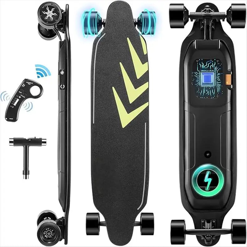 Caroma 38 Inch Electric Skateboard 1200W Remote 28 MPH
