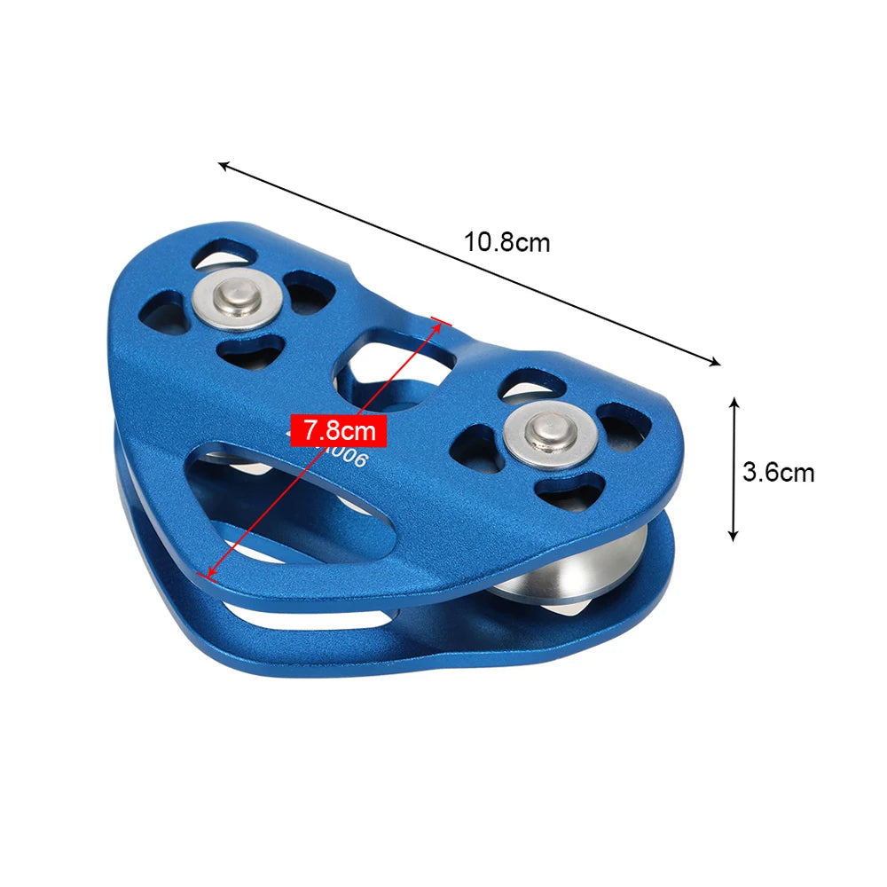 Lixada 30kN Cable Trolley Pulley with  Bearing Climbing Caving Aloft Work  Aloft Work Trolley Pulley