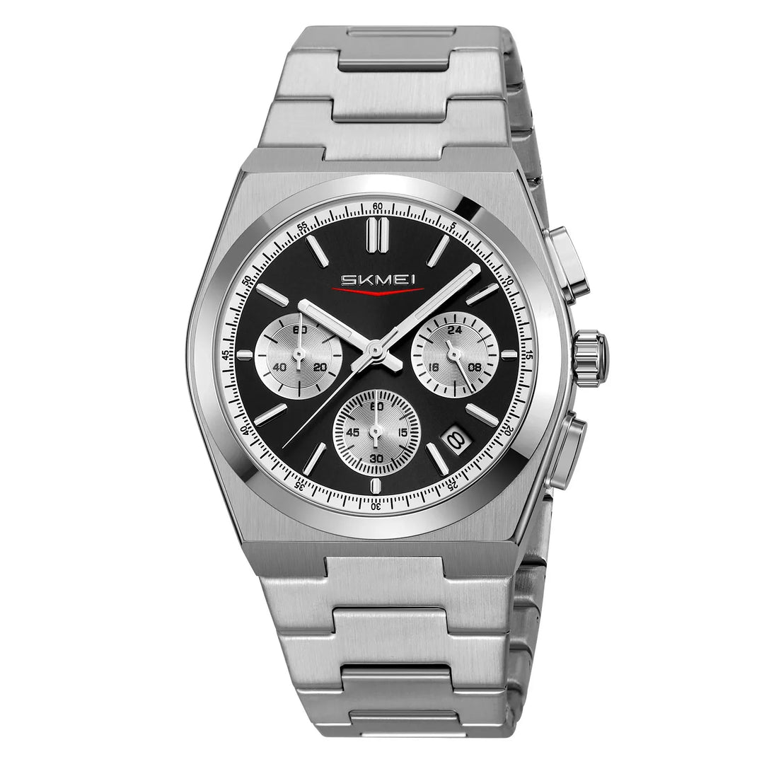 Men StainlSteel Quartz Electronic SKMEI 9371 Wristwatches Watch Business