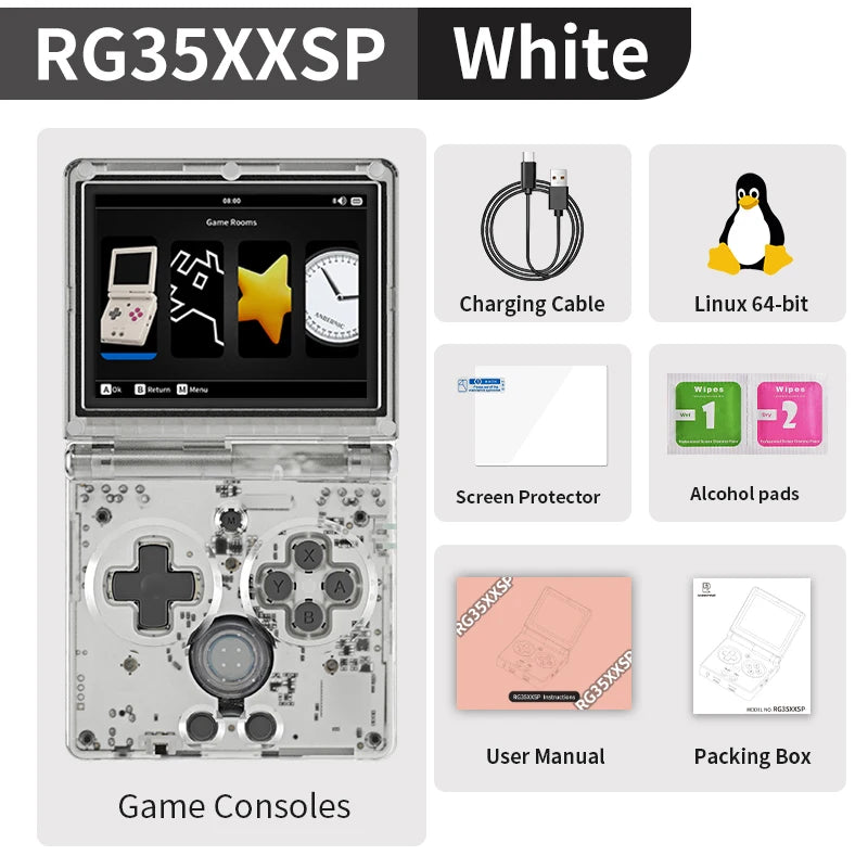Anbernic RG35XXSP Flip Retro Handheld Console HDMI TV Out