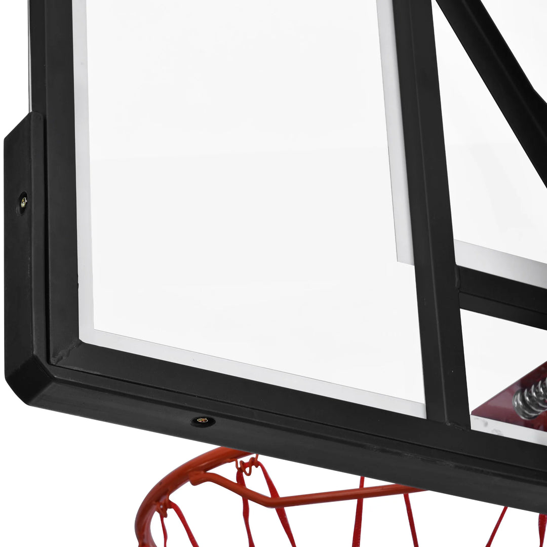Portable Basketball Hoop Basketball System 8-10ft Height Adjustment for Youth Adults LED Basketball Hoop Lights, Colorful lights