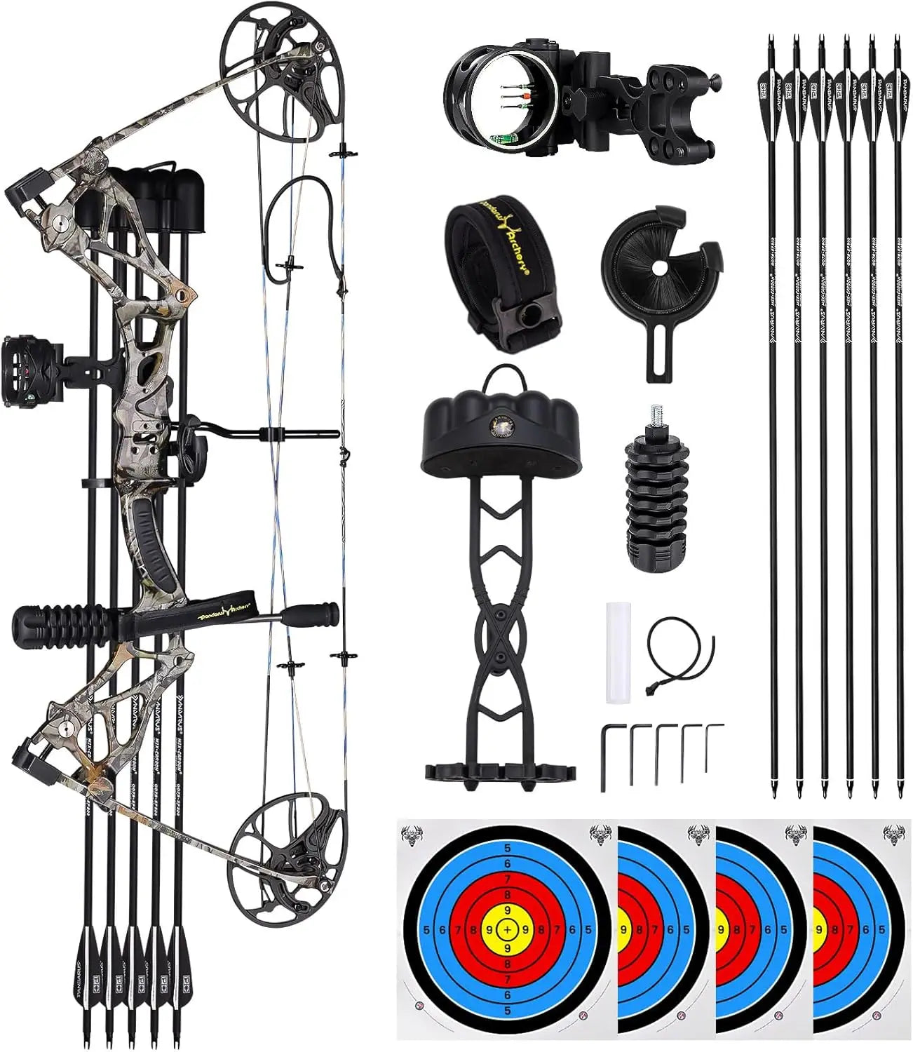 Lightweight Compound Bow Right Hand 0 To 70 Lbs Adjustable