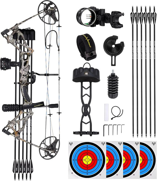 Lightweight Compound Bow Right Hand 0 To 70 Lbs Adjustable