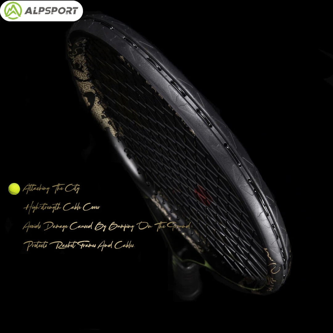 ALPSPORT JL 27-inch strong and durable 4 3/8-inch grip carbon fiber tennis racket suitable for students and teenagers