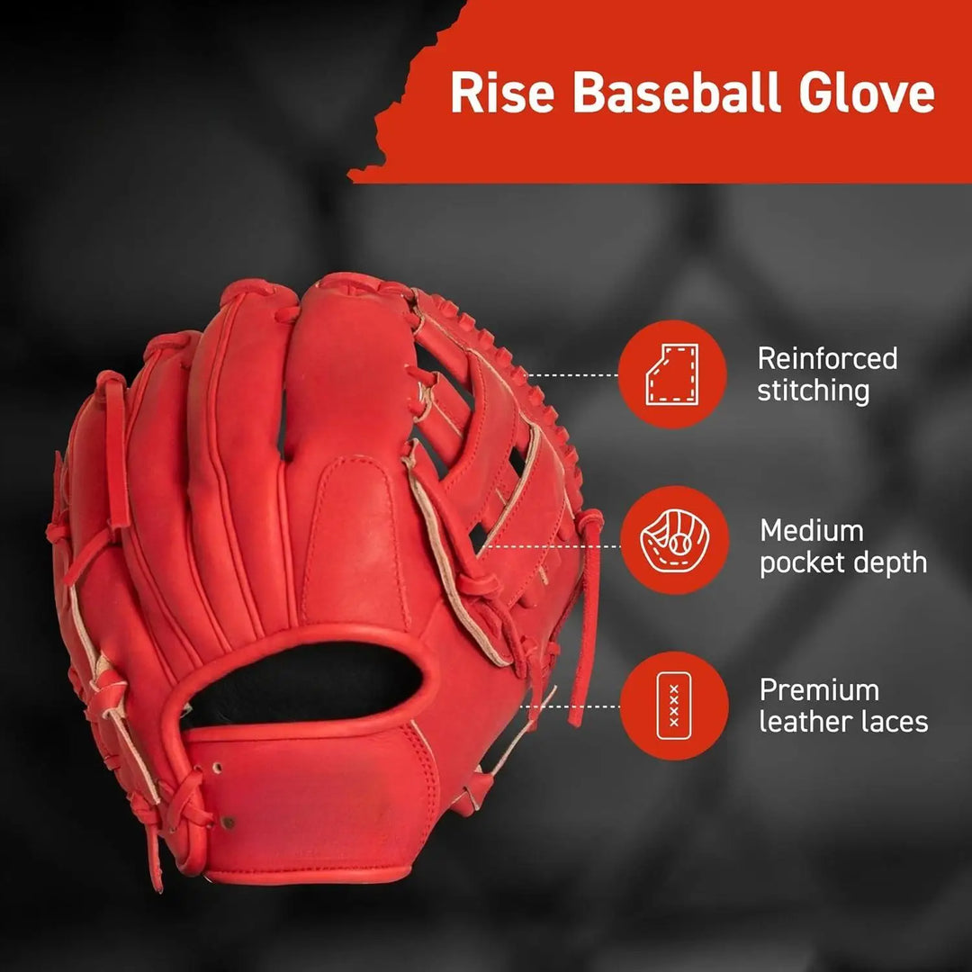 Baseball Glove for Youth & Little Leagues, Age 8-12, Infield & Outfield, 11.5", H-Web, Easy Break-in, Narrow Fit & Lightweight