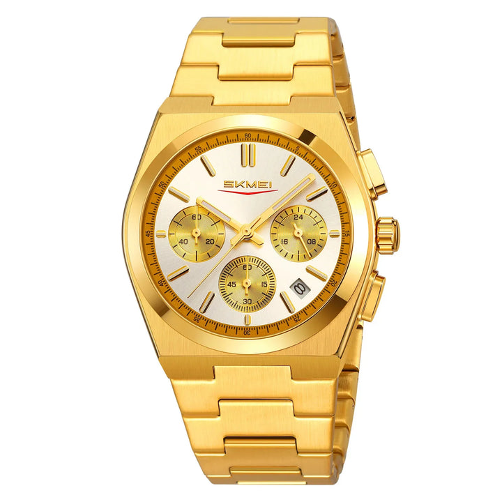 Men StainlSteel Quartz Electronic SKMEI 9371 Wristwatches Watch Business