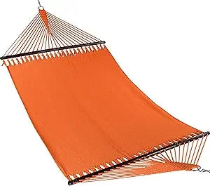 Jumbo Caribbean Hammock - 55 Inch - Soft-Spun Polyester - Mocha