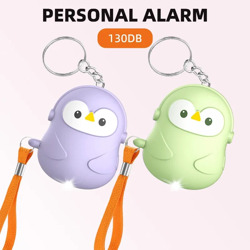 Personal Self Defense Alarm 130db Self Defense Siren Safety Alarm For Women Girl Personal Keychain Alarm With lighting