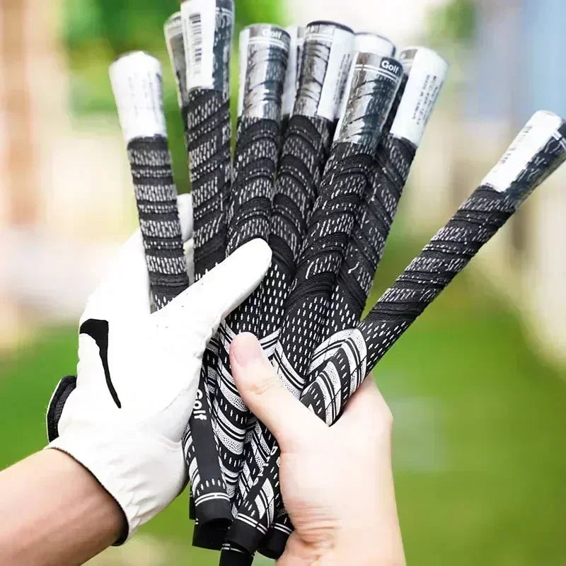 5/13 PCS Golf Putter Grips Men's Rubber Golf Grips Cotton Yarn Golf Club Grips Iron and Wood Standard/Midsize Grip Universal