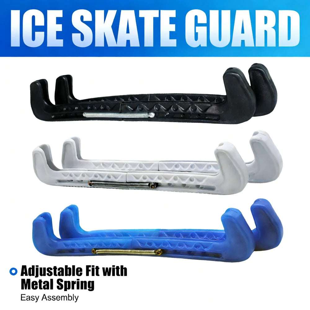 Ice Skate Blade Cover Skate Walking Blade Guard Adjustable Ice Skate Protector Covers Hockey Skate Blade Guard for Kids Adults