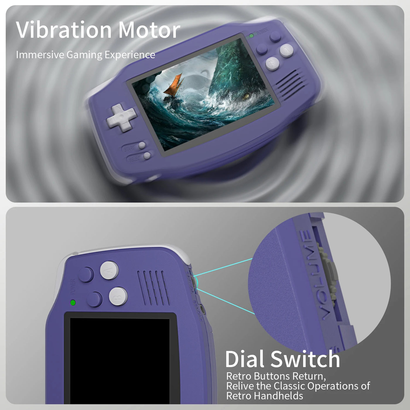 ANBERNIC RG34XX Retro Handheld Game Console 3.4" IPS Screen Linux 64-bit Video Gaming Player Support WiFi Bluetooth HD TV Output