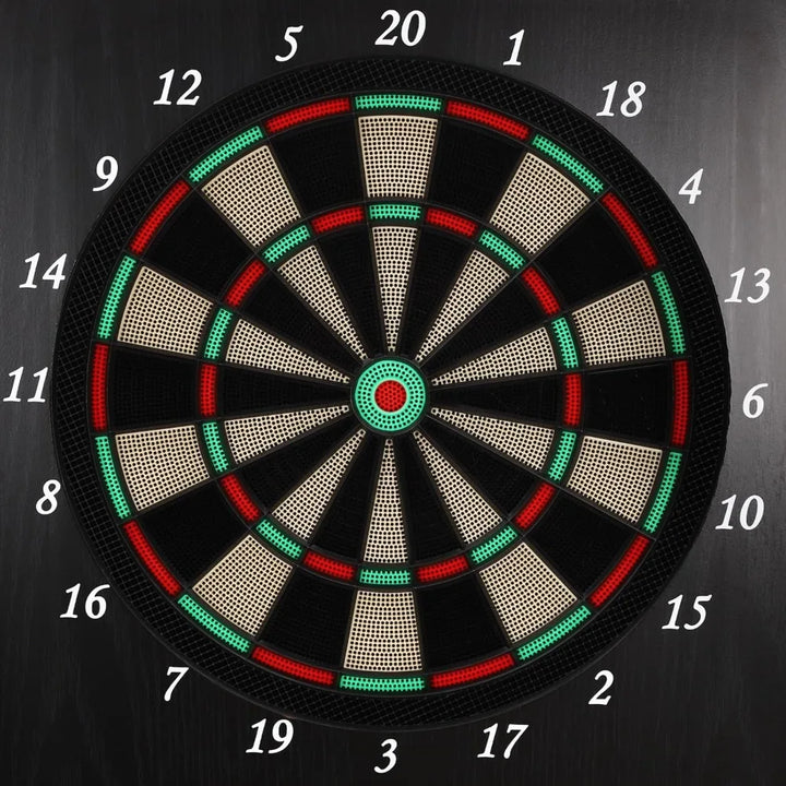 Dartboard Cabinet Set Dart Board Electronic Scoreboard Machine LCD Display for Adults and Family