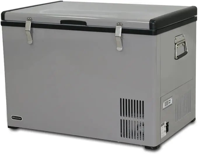 FM-65G 65 Quart Portable Refrigerator and Deep, AC 110V/ DC 12V, Real Chest Freezer for Car, Home, Camping, and RV with-8°F to