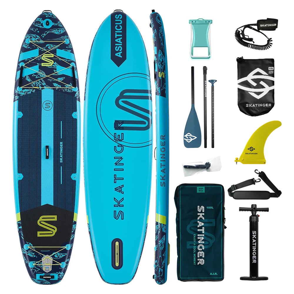 Skatinger 11'6'' X 35'' X 6'' Inflatable Paddle Board for Adults - Stable Sup Board Prancha Paddle Gonflable for Water Sports