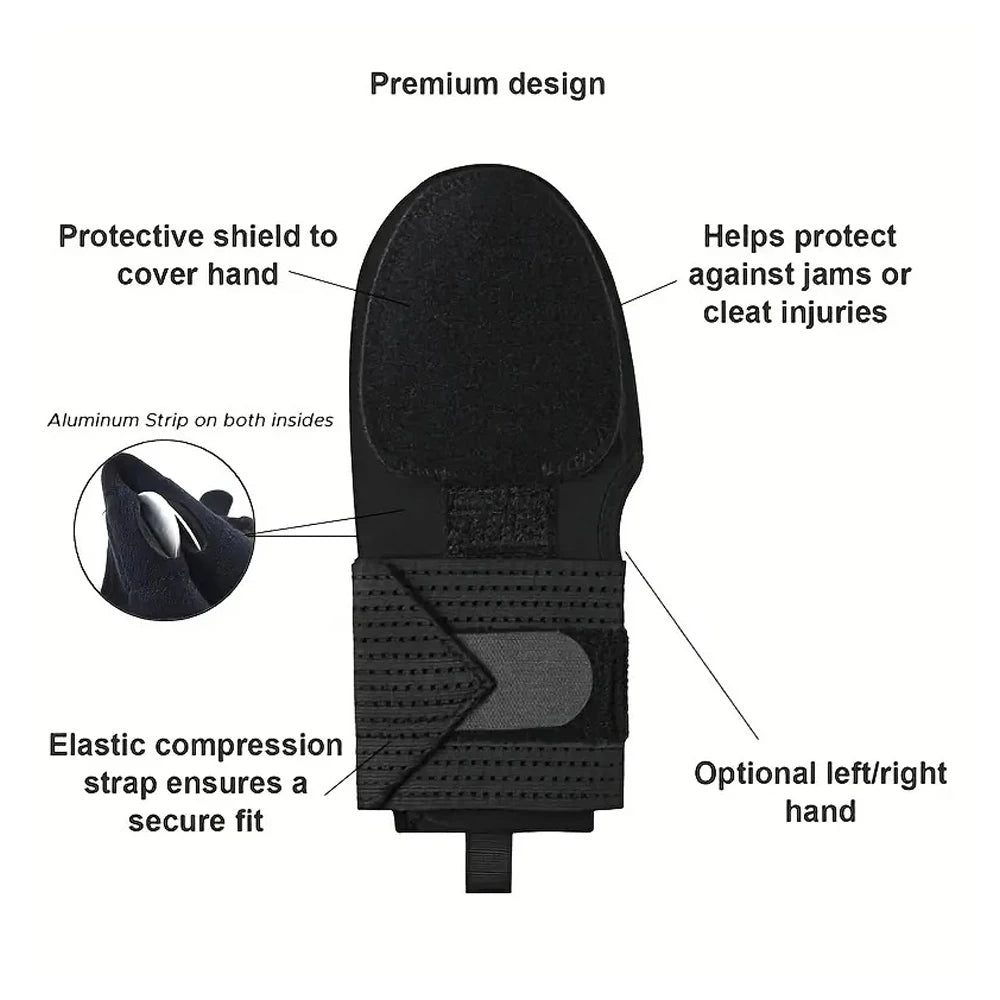 Baseball Sliding Mitt Guard for Base Running, Ergonomic Design, Protect Fingers, 1Pc