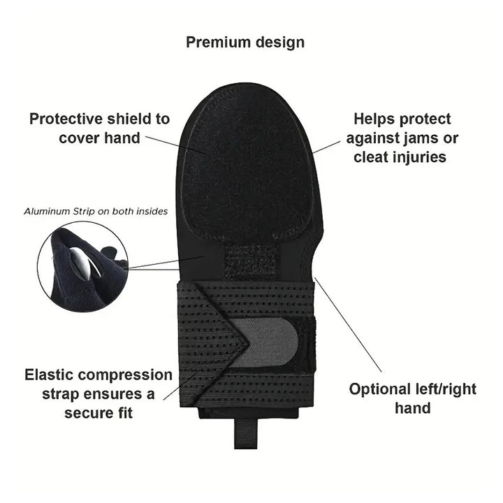 Baseball Sliding Mitt Guard for Base Running, Ergonomic Design, Protect Fingers, 1Pc