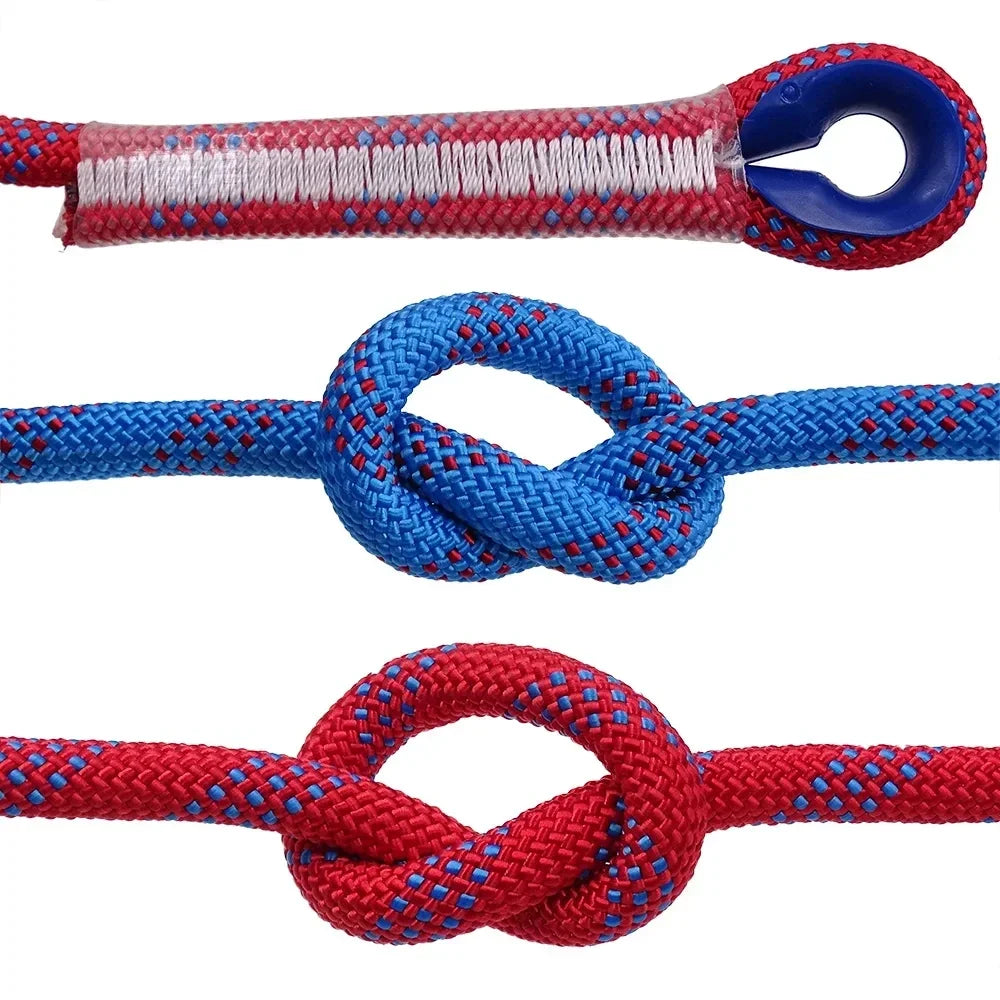 10m Outdoor Rock Climbing Escape Rope 12mm Diameter Safety Survival Cord Climbing Rope Safety Survival Cord Rock Climbing Rope 3