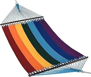 Jumbo Caribbean Hammock - 55 Inch - Soft-Spun Polyester - Mocha