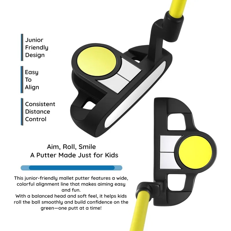 PGF Gold TP JR Kids Junior Golf Club Set – Lightweight Junior Golf Clubs with Stand Bag for Boys & Girls