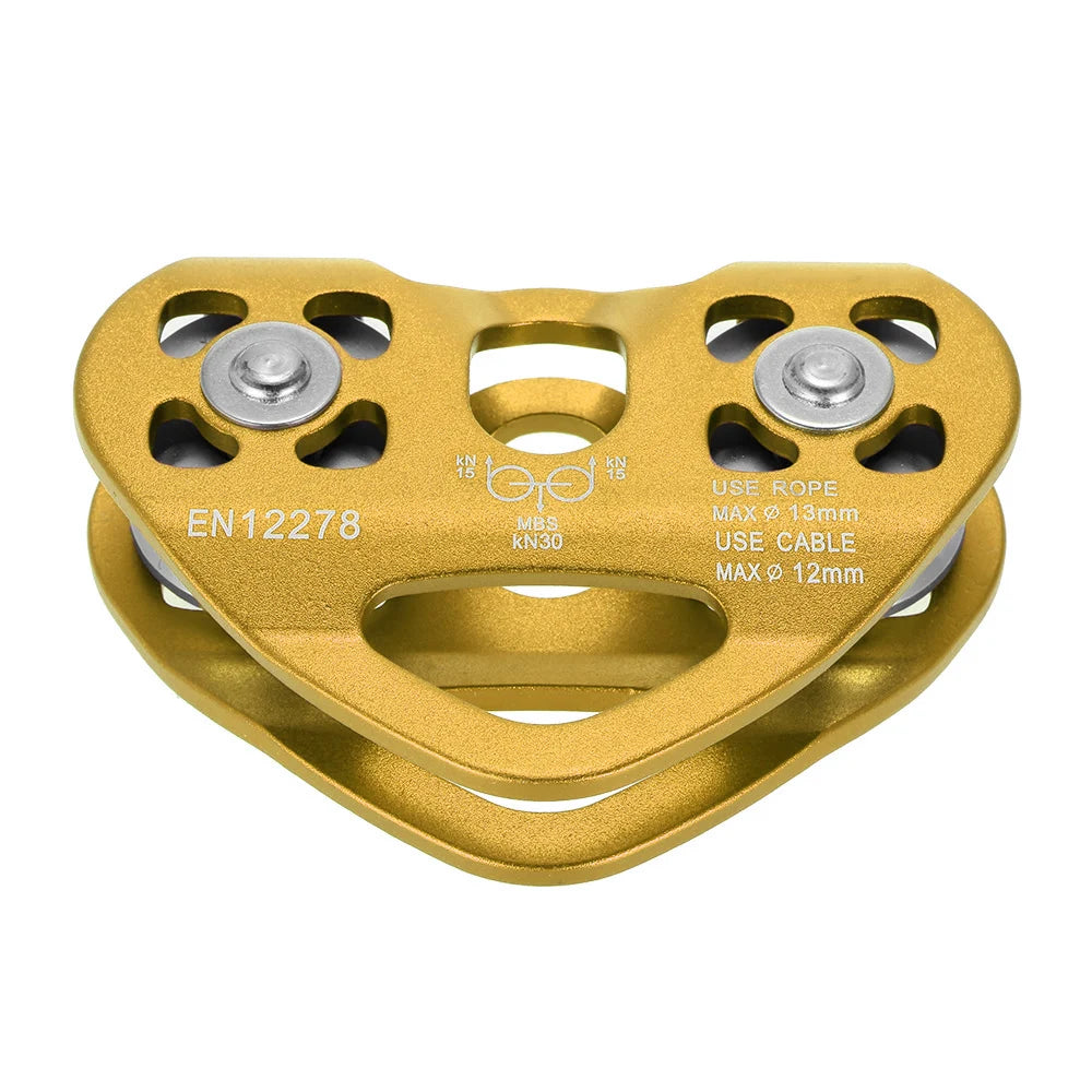 Cable Trolley Trolley Lixada 30kN Cable Trolley Pulley with Ball Bearing Climbing Caving Aloft Work  Zipline Cable Trolley