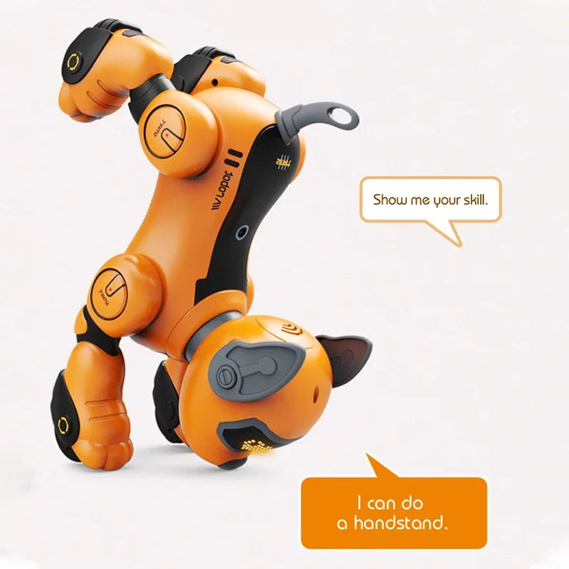 Funny RC Robot Electronic Dog Stunt Puppy Voice Command Programmable Touch-sense Music Song Robots Dogs for Children's Toys Kids