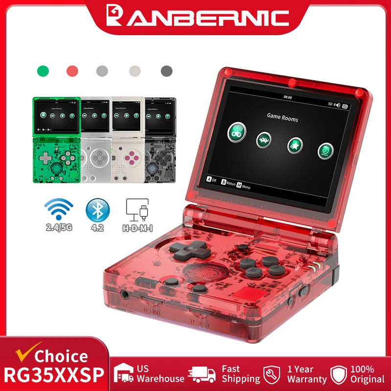 Anbernic RG35XXSP Flip Retro Handheld Console HDMI TV Out