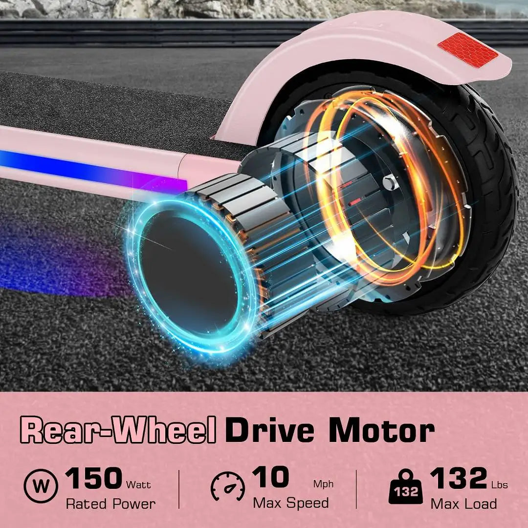 Kids 150W Electric Scooter Ages 6 To 12 With LED Display