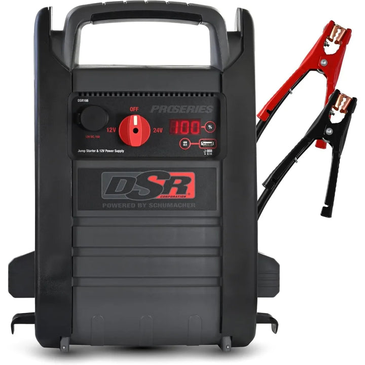Schumacher Electric DSR ProSeries Car Battery Jump Starter - 4400 Peak Amp 12V/24V Car Starter, Jump Box & Portable Power Statio
