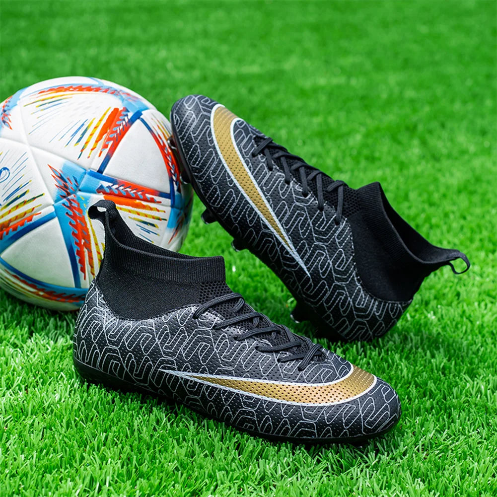 Men's and Women's Soccer Shoes Firm Ground Football Cleats Lightweight Outdoor Football Shoes Rugby Boots