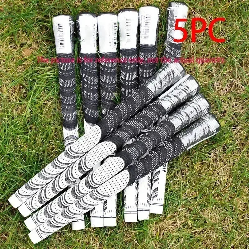 5/13 PCS Golf Putter Grips Men's Rubber Golf Grips Cotton Yarn Golf Club Grips Iron and Wood Standard/Midsize Grip Universal