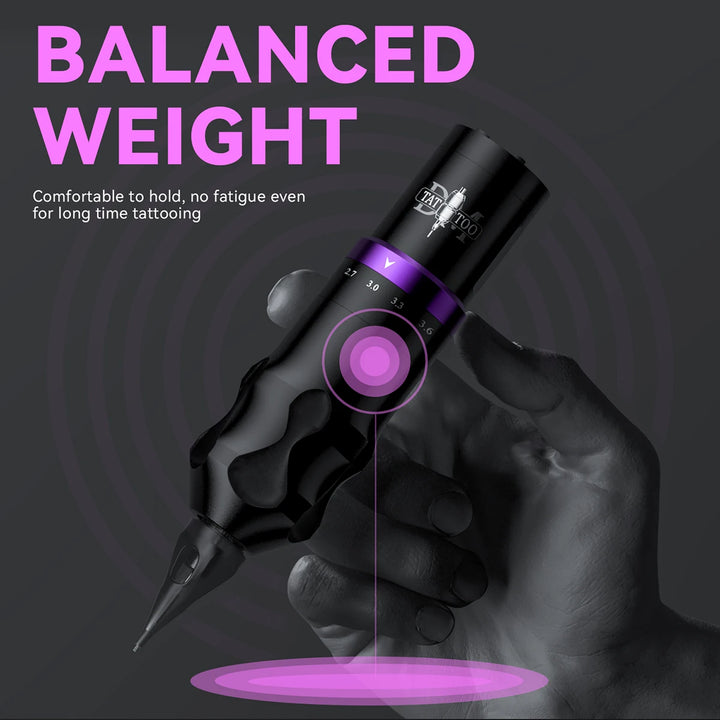 DM Gorilla Wireless Tattoo Kit Adjustable Stroke Tattoo Machine 1500mAh Powerful Customized Low Noise Motor For Permanent Makeup