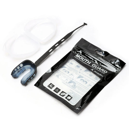 1pc Sports Football Mouth Guard Mouthpiece Football Mouth Guard with Strap Football Mouth Guards