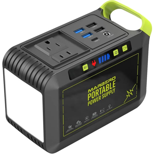Portable 88Wh Lithium Battery Power Station for Camping with Solar Charging and 120W AC Outlet Fast Charging