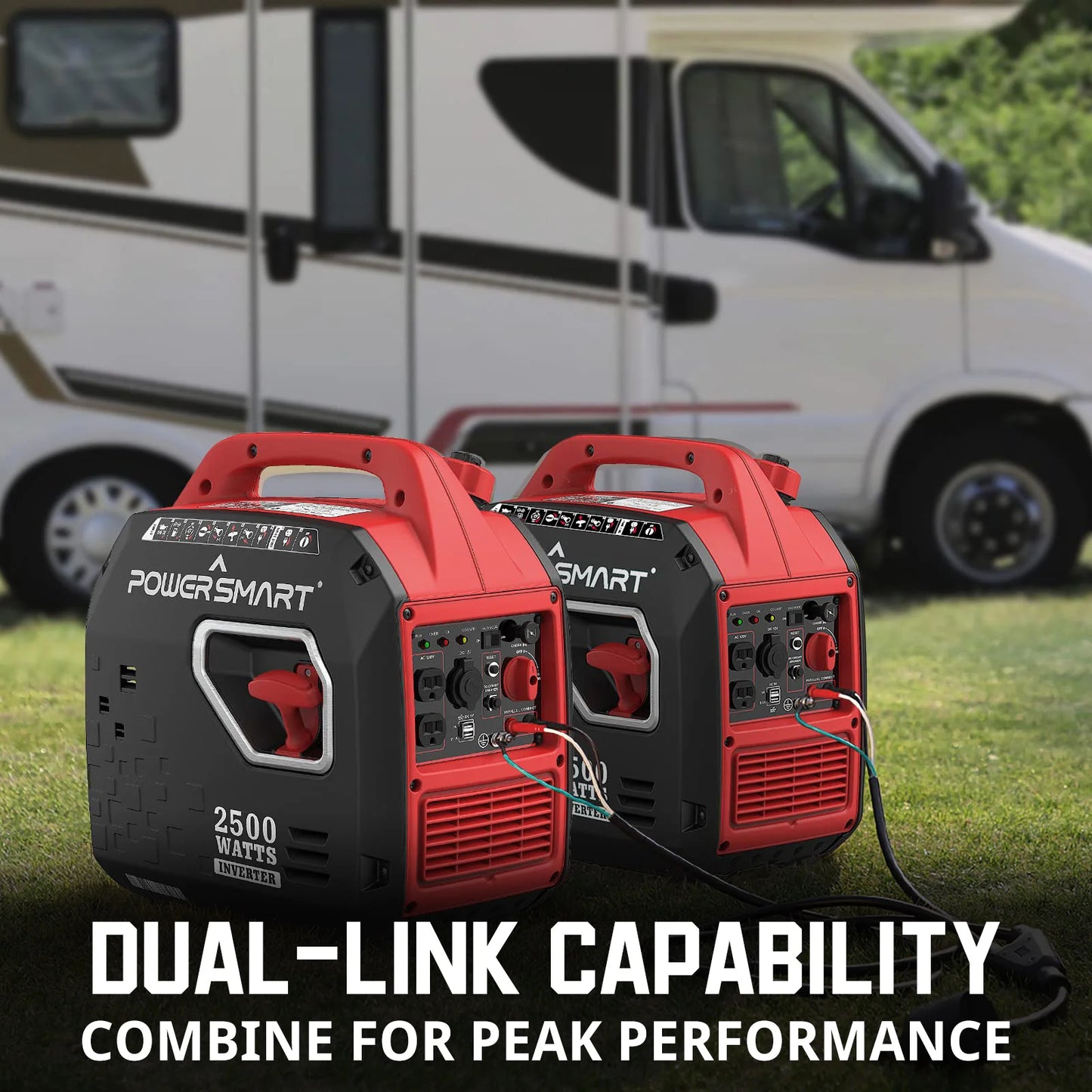 PowerSmart 2500-Watt Portable Inverter Generator with Quiet Technology