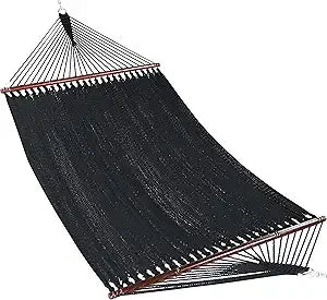 Jumbo Caribbean Hammock - 55 Inch - Soft-Spun Polyester - Mocha