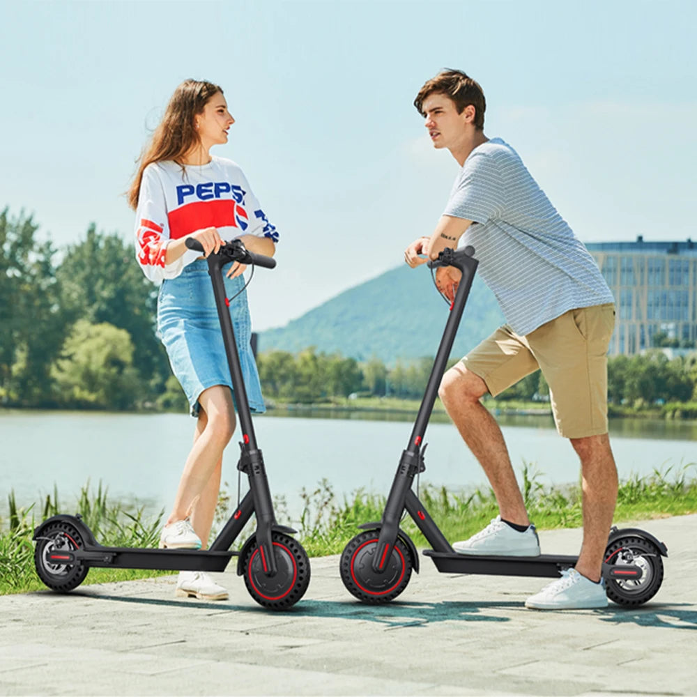 FREEBOY 350W Foldable Electric Scooter for Adults, 8.5'' Solid Tires, Dual Brake System, Lightweight APP Support E-scooter