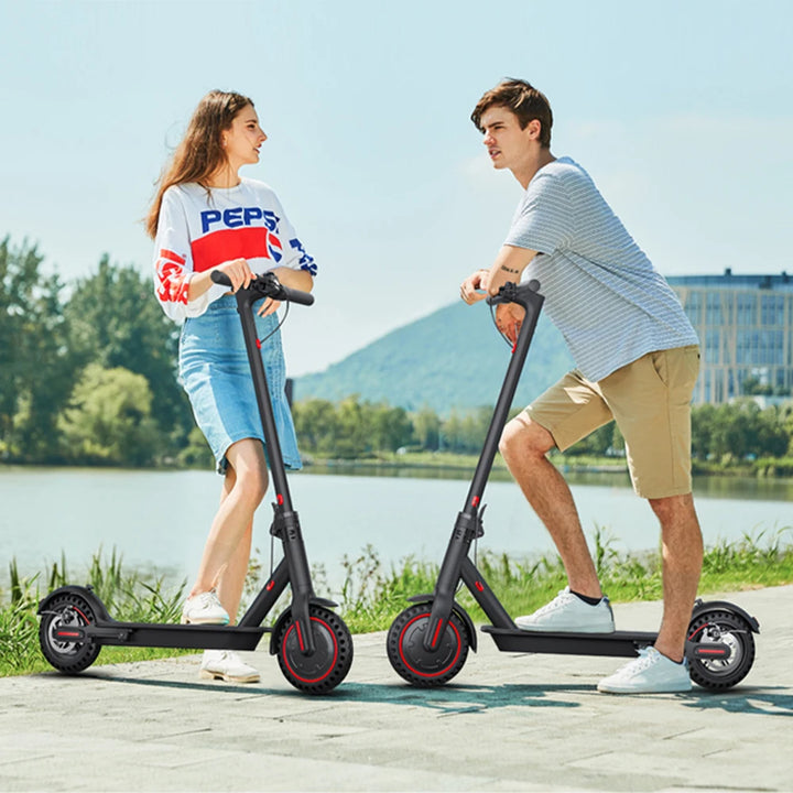 FREEBOY 350W Foldable Electric Scooter for Adults, 8.5'' Solid Tires, Dual Brake System, Lightweight APP Support E-scooter