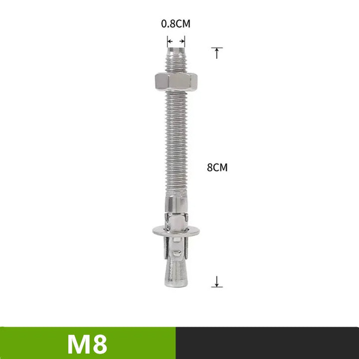 Rock Climb Anchor Point Piton Nut 304 Stainless Steel Anchor Bolt Hanger Plate Expansion Nail Caving Belay Rigging M8 M10 M12